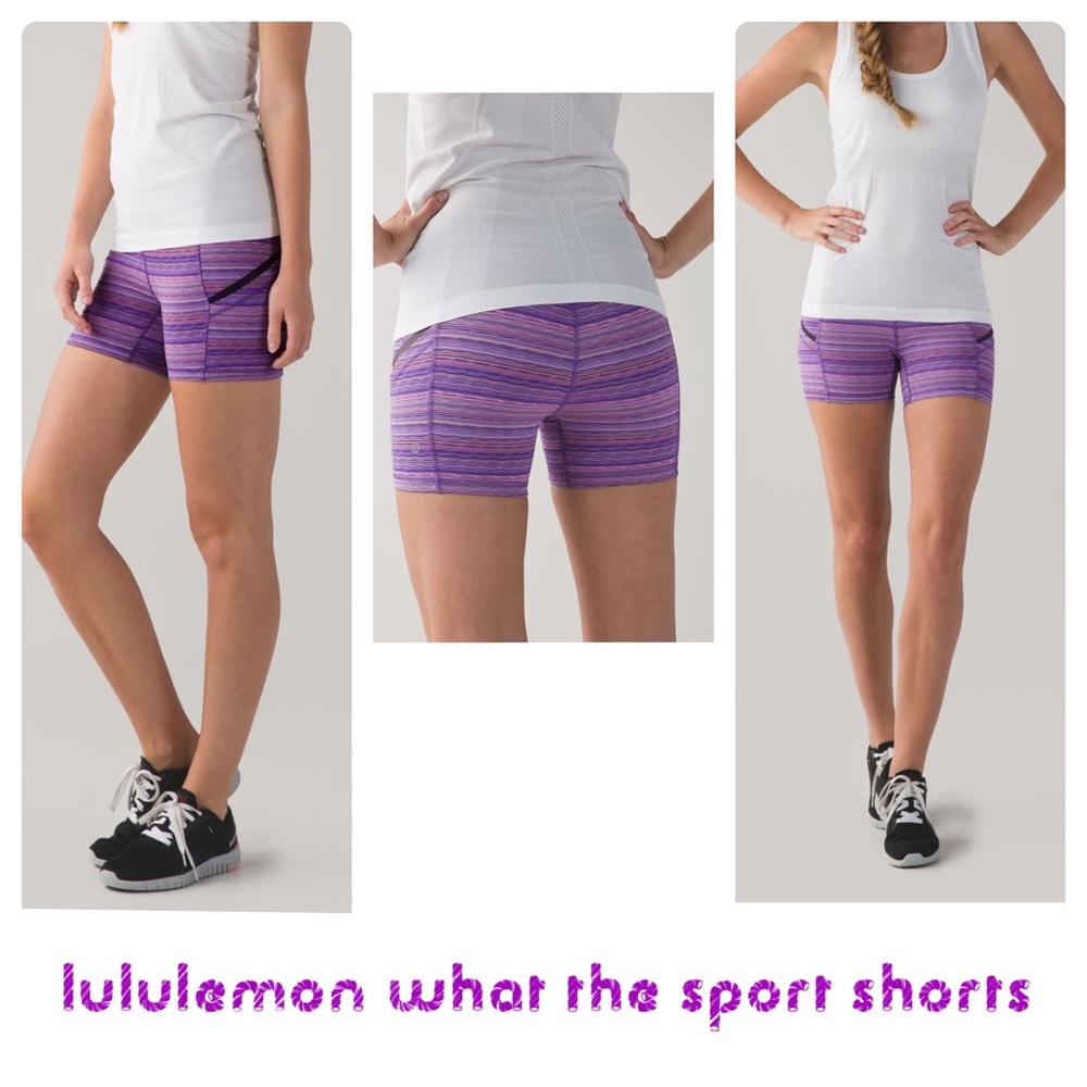 EUC Lululemon What The Sport Shorts